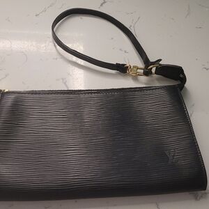 Louis Vuitton Black Epi Leather Pochette Accessoires